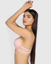 La Senza Beyond Sexy Plunge Gel Padding Bra ROYAL PINK / 34B